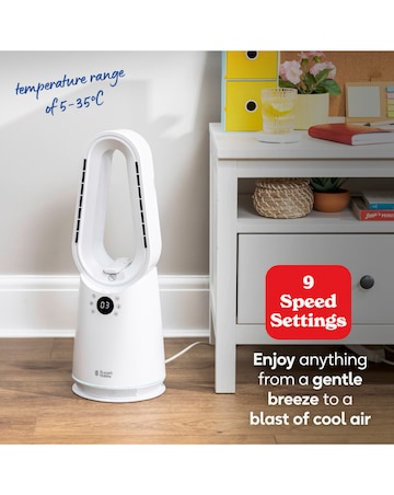 Russell Hobbs Compact Bladeless Heat & Cool Fan