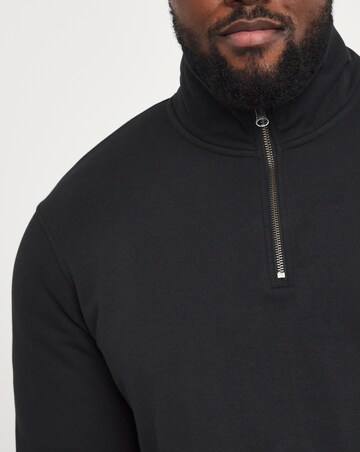 1/4 Zip Neck Sweatshirt Long