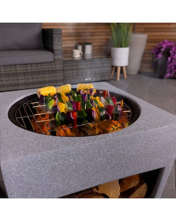 Charles Bentley Magnesium BBQ Firepit