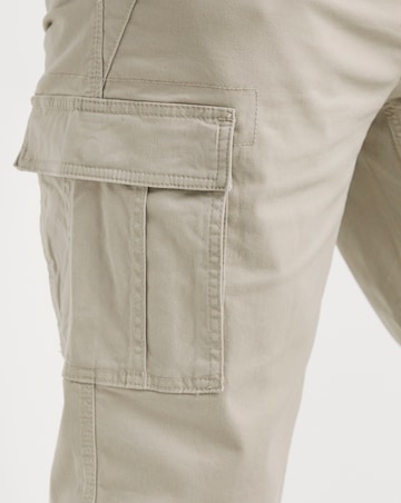 3/4 Length Cotton Stretch Cargo Short