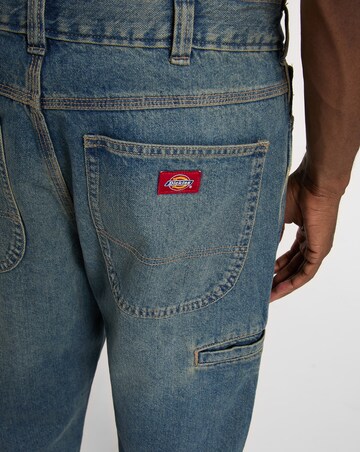 Dickies 954 Relaxed Straight Work Jeans - Khaki Tinted Blue