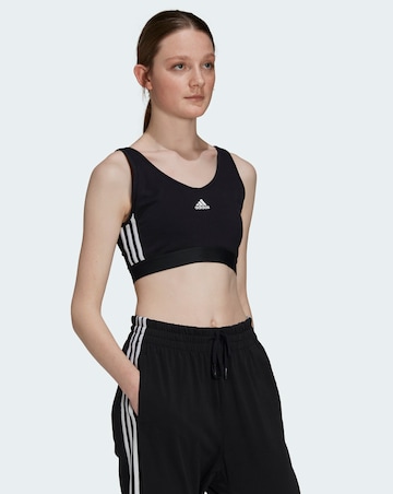 adidas 3 Stripe Crop Top
