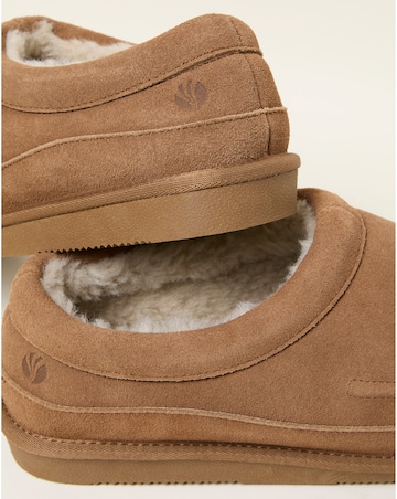 FatFace Lewis Suede Slipper - Tan