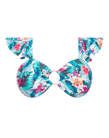 Joe Browns Tropical Frill Sleeve Bikini Top