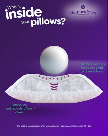 Slumberdown Sleep Soundly Rebound Firm Support Pillows - 4 Pack