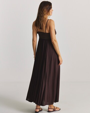 Lace and Lurex Detail Maxi Beach Dress