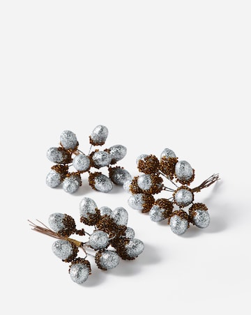 Gisela Graham Acorn Tree Pick - Set of 5