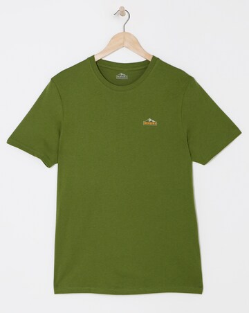 Snowdonia Logo Khaki T Shirt