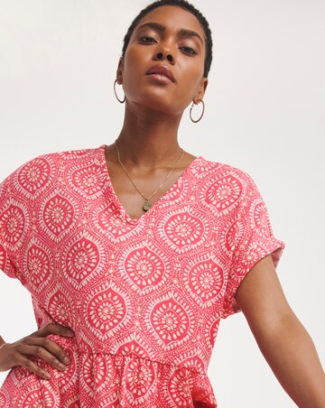 2 Pack Smock Dress With Cap Sleeve