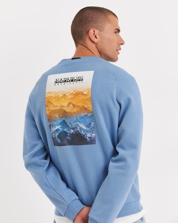 Napapijri Back Graphic Sweatshirt - Blue