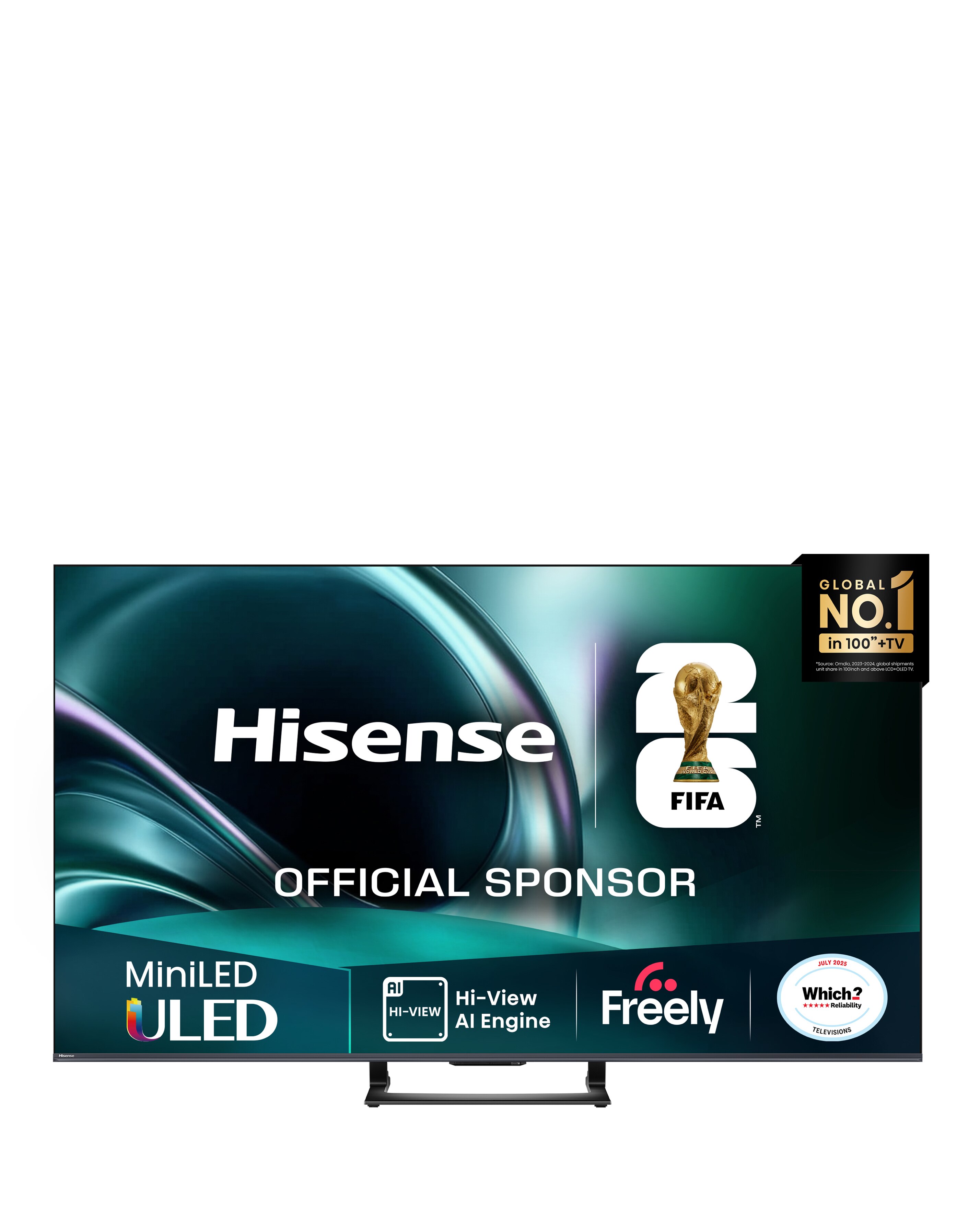 Hisense 65U7QTUK 65in Mini-LED 4K Ultra HD HDR Smart TV