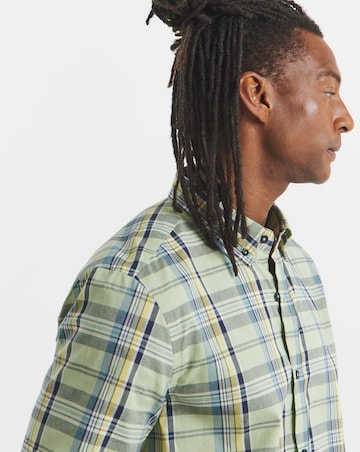 Short Sleeve Check Oxford Shirt Long