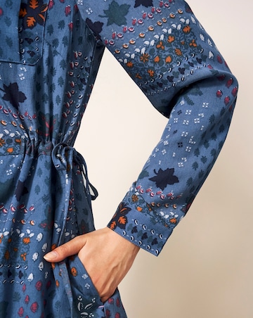 White Stuff Nora Patchwork Print Shirt Dress