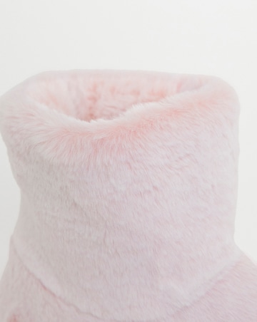 Lilo Fluffy Bootie Slippers - Wide Fit (E)