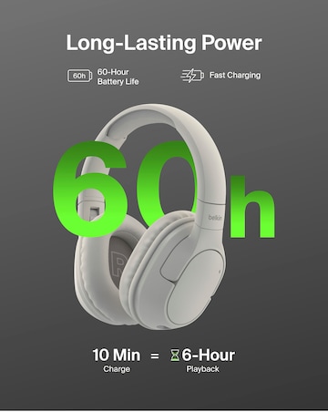 Belkin SoundForm Surround Wireless Over-Ear Headphones - Sand