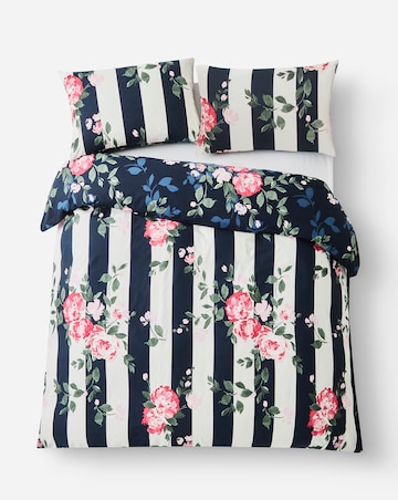 Joanna Hope Ascott Floral Stripe Duvet Cover Set