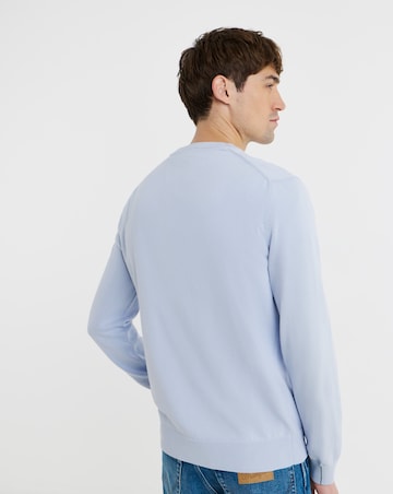 Lacoste Classic Crew Neck Knitted Jumper - Light Blue