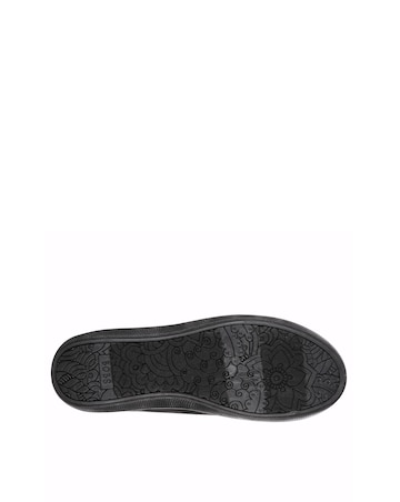 Skechers Black Bobs B Cute Canvas Lace Up- Wide Fit (E)