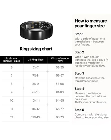 Ultrahuman Ring AIR Bluetooth Smart Ring - Air Gold