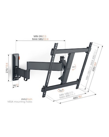 Vogels TVM 3445 B 32-65 Full Motion TV Wall Mount