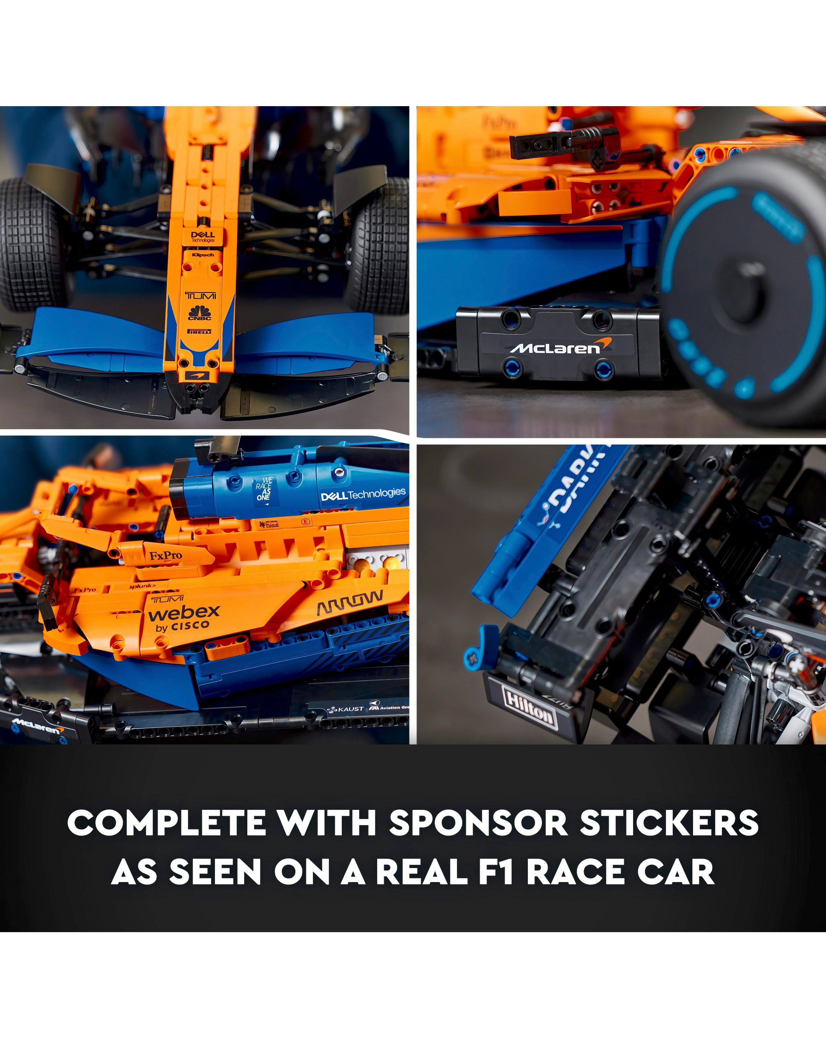 LEGO Technic McLaren Formula 2022 Race Car Model Set 42141 JD