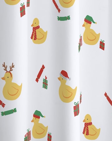 Catherine Lansfield Christmas Quacker Shower Curtain