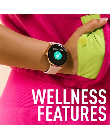 Reflex Active Series 22 Silicone Calling Strap Smart Watch - Pink