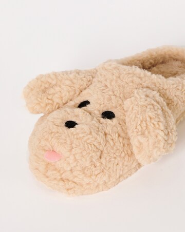 Vinny Dog Novelty Mule Slippers - Wide Fit (E)