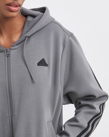 adidas 3 Stripes Full Zip Hoodie