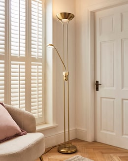 Dual Purpose Floor Lamp with Adjustable Reading Light