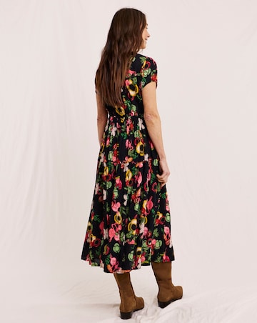 Julipa Petite Crinkle Midi Dress