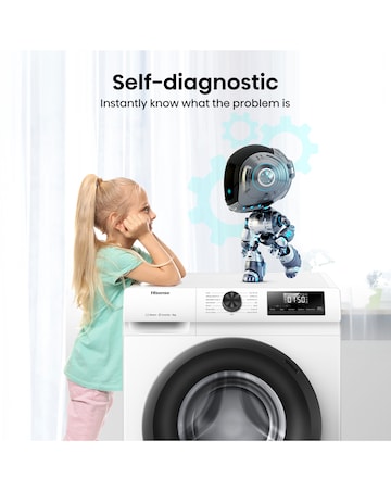 Hisense WF1Q8041BW 1 Series 8kg 1400 Spin Washing Machine - White