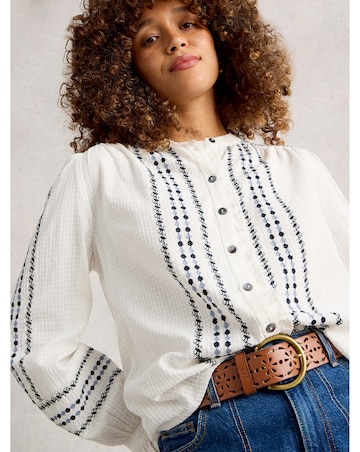 White Stuff Naomi Embroidered Shirt