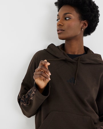 adidas Leopard 3 Stripe Hoodie