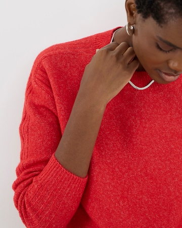 Cosy Yarn Red Crew Neck Jumper