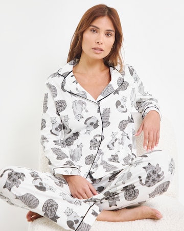 Pretty Secrets Button Through Cotton Pyjama Set