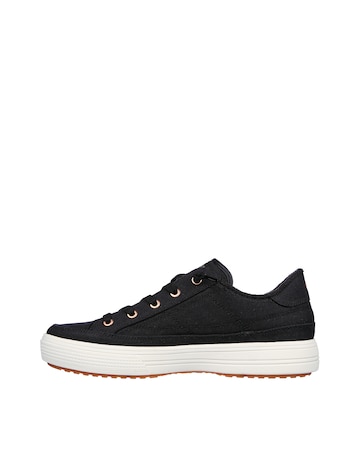Skechers Black Arch Fit Arcade Canvas Fashion Trainer