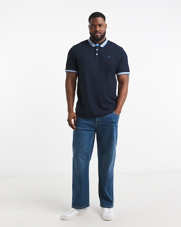 Jack & Jones Premium Paulos Tipped Polo - Navy