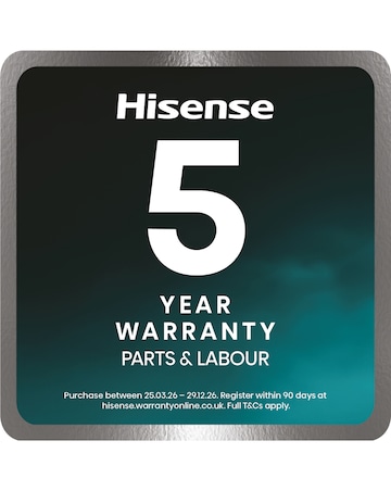 Hisense KitchenFit 5i Series WF5I1245BWR 12kg Washing Machine - White