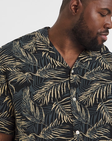 Jack & Jones Jeff Print Resort Shirt - Black