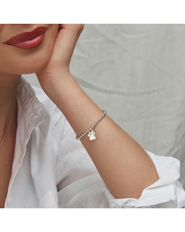 Clogau Paw Prints on My Heart Bracelet