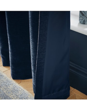 Hyperion Selene Luxury Chenille Weighted Thermal Eyelet Curtains