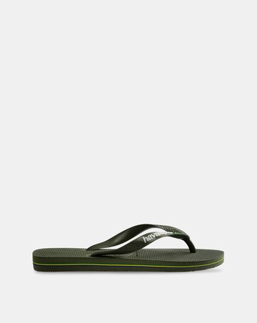 Havaianas Basil Logo Flip Flops - Green
