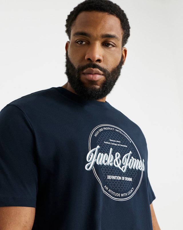 Jack & Jones Dover Logo T-Shirt - Navy