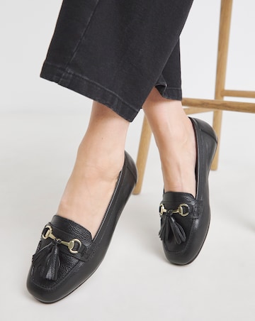 Heavenly Soles Prague Leather Driving Moccasins - Extra Wide Fit (EEE)