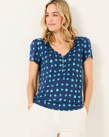 FatFace Lena Linen Mini Spot Top
