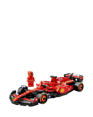 LEGO Speed Champions Ferrari SF-24 F1 Race Car Toy Vehicle and Driver Set 77242