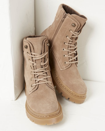 FatFace Eliza Suede Lace Up Boot