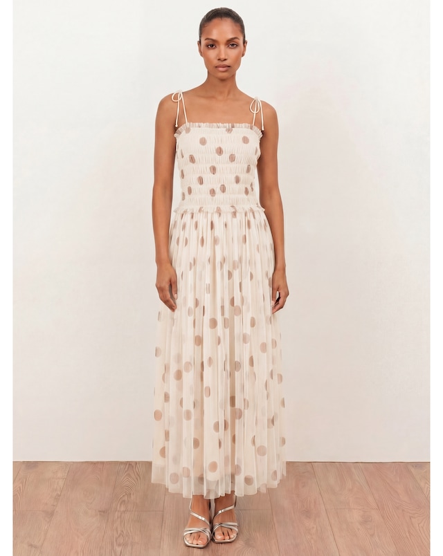 Anaya Polka Dot Print Dress