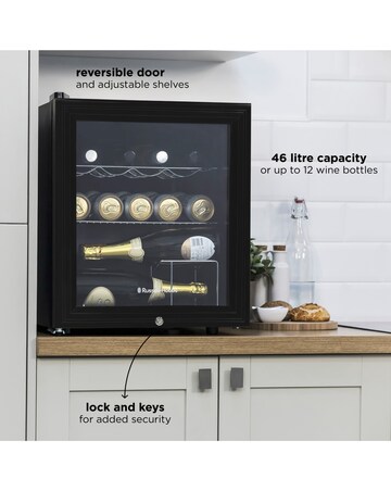 Russell Hobbs RHGWC1B-C-LCK Beverage Cooler with Lock - Black